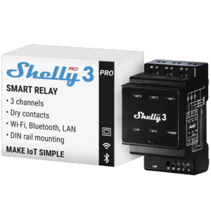     Shelly Pro 3 WiFi 2.4 GHz IEEE802.11 b/g/n / Bluetooth