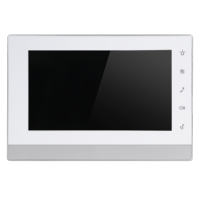 Monitor para Videoportero Pantalla TFT LCD de 7" 3 grupos de puertos a 2 hilos 6 entradas de alarma