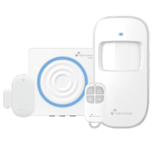    Kit de alarma Nivian Smart Central/Sirena + PIR + Magnético + Mando