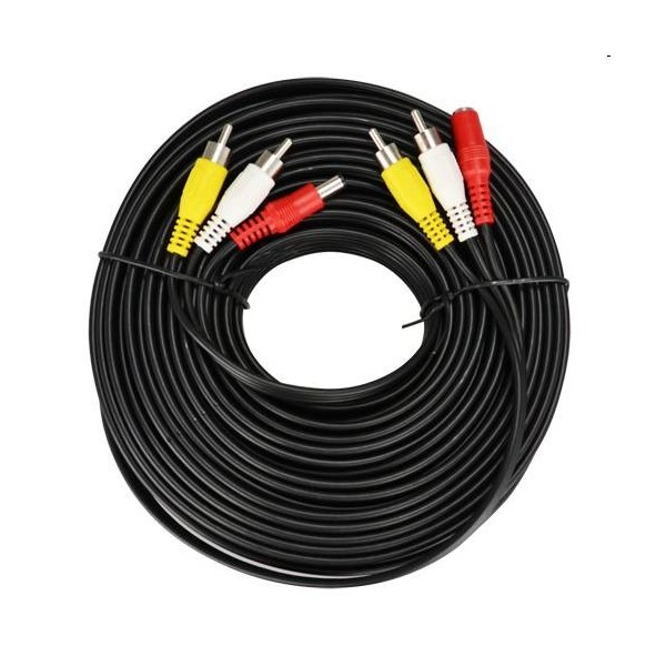 Cable RCA / BNC (audio, vídeo y alimentación) de 40 metros