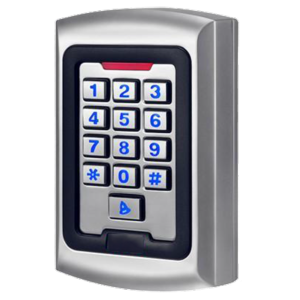 Control de acceso autónomo para interior Acceso por teclado y MF Salida relé, alarma y timbre
