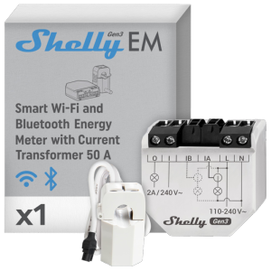     Shelly EM Gen3 + 50A WiFi 2.4 GHz IEEE802.11 b/g/n