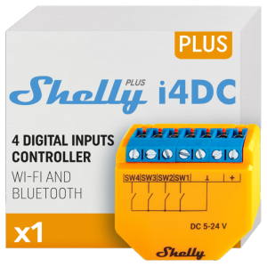     Shelly Plus I4 DC WiFi 2.4 GHz IEEE802.11 b/g/n / Bluetooth