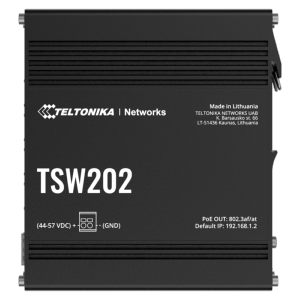     Teltonika Switch PoE Gestionable Industrial 8 puertos Ethernet RJ45 Gigabit +2 SFP Gigabit