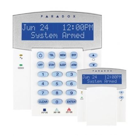 Teclado LCD CON RECEPTOR VIA RADIO de 32 ZONAS