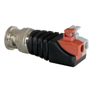 Conector BNC MACHO de fácil conexionado Salida +/ de 2 terminales