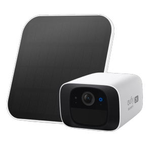      Cámara con Panel Solar Eufy by Anker 2K / deteccion de personas y movimiento