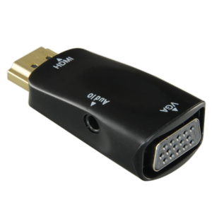 Adaptador de HDMI a VGA+Audio Pasivo, no necesita alimentación Convierte una salida de HDMI en VGA+A