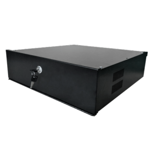 Caja metálica cerrada para DVR Específico para CCTV Para grabadores de hasta 4U rack