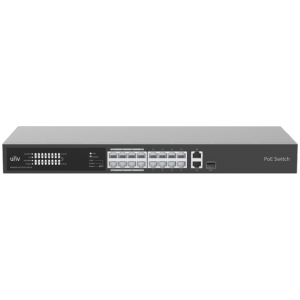     Uniview Switch PoE Enracable 16 Puertos RJ45 10/100Mbps PoE+ 802.3af/at