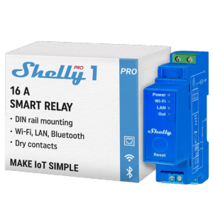     Shelly Pro 1 WiFi 2.4 GHz IEEE802.11 b/g/n / Bluetooth