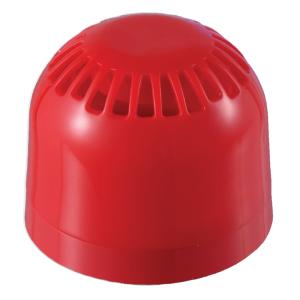 Sirena de alarma convencional Aritech policarbonato interior 24Vcc 32 tonos 94 a 106dB Color rojo