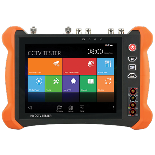 manejo Afirmar flojo Comprobador CCTV multifuncional Admite cámaras HDTVI, HDCVI, AHD, CVBS e IP  Resolución hasta 4K