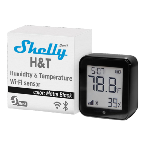     Shelly H&T Gen 3 Negro Mate WiFi 2.4 GHz IEEE802.11 b/g/n / Bluetooth