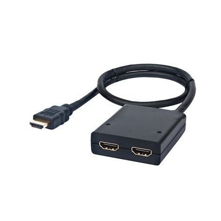 HDMI DUPLICADOR V1.3 1x2 CON  ALIM. Y PIGTAIL 50 CM