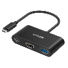 Anker Hub USB-C 3 en 1 Admite la carga PD100W