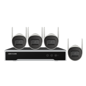 Kit CCTV WiFi Hikvision gama VALUE NVR 4 canales 4 cámaras 2 Mpx preregistradas WiFi