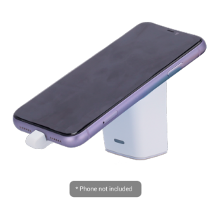 Soporte con alarma antihurto EAS Apto para teléfonos móviles