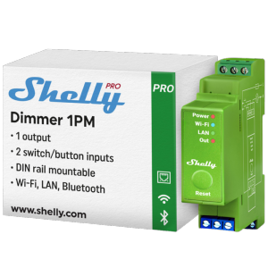    Shelly Pro Dimmer 1PM WiFi 2.4 GHz IEEE802.11 b/g/n / Bluetooth