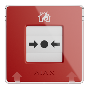 Botón manual de alarma de incendio rojo Inalámbrico 868 MHz Jeweller