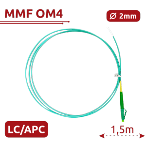    Pigtail de fibra óptica Fibra multimodo OM4
