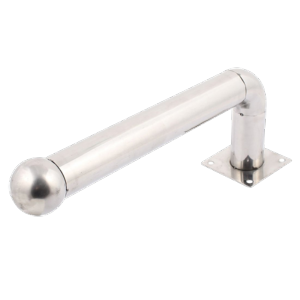     Soporte para barrera Modelo L Acero inoxidable Compatible con detectores de 2 haces