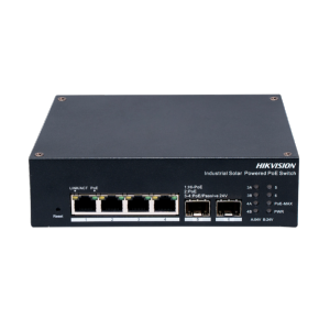      Hikvision Switch Industrial PoE Cloud Capa 2 4 puertos PoE+ Gigabit + 2 puertos SFP Gigabit