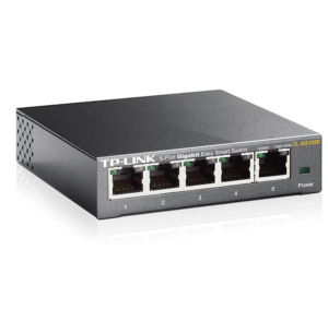 Switch Easy Smart TL-SG105E 5 puertos 10/100/1000Mbps RJ45, VLANs, QoS, IGMP Snooping