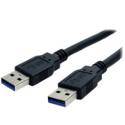 CABLE USB 3.0, TIPO A/M-A/M, NEGRO, 1.0 M