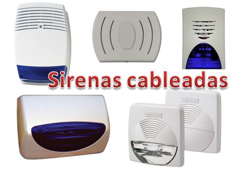 Sirenas cableadas y Carteles