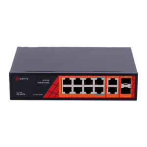     Safire Switch Hi-PoE 8 puertos PoE + 2 SFP + 2 RJ45