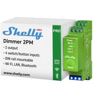     Shelly Pro Dimmer 2PM WiFi 2.4 GHz IEEE802.11 b/g/n / Bluetooth