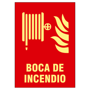 Cartel de señalización Equipos de protección contra incendios