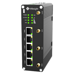     Milesight Router Industrial 4G PoE 5 puertos 10/100 (4 puertos PoE)
