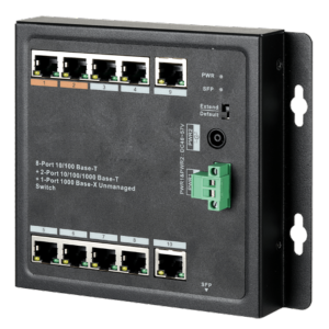   Switch HiPoE X-Security 8 puertos PoE + 2 puerto Uplink (RJ45) + 1 puerto Uplink (SFP)