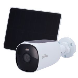 Youkey Cámara con Panel Solar 4 MP | 2.2 mm | IR 10 m