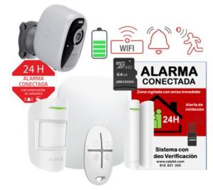  Kit de alarma profesional Certificado Grado 2 Comunicación Ethernet y GPRS Inalámbrico 868 MHz 